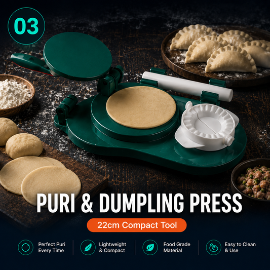 Mini Puri & Dumpling Press