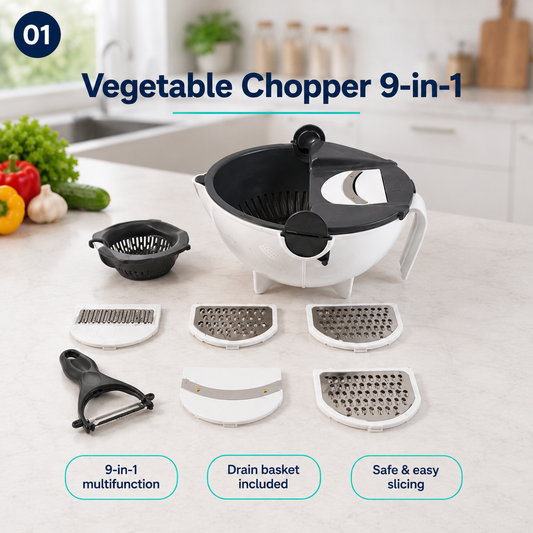 Vegetable Chopper 9-in-1